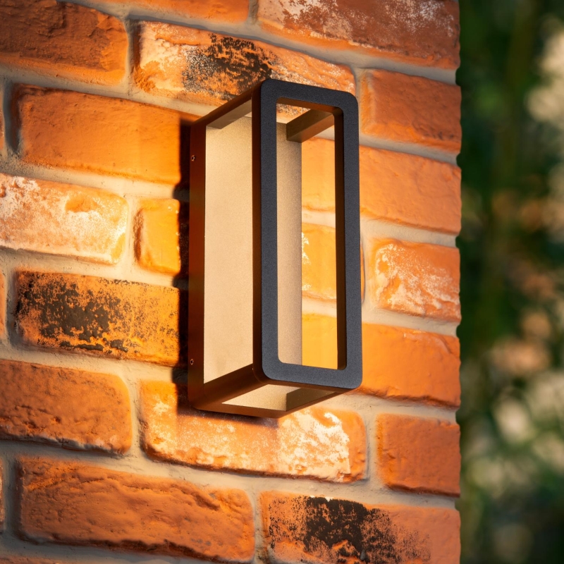 Lucide NARVIK - Nástenné svietidlo vnútorné/vonkajšie - LED - 1x9,2W 3000K - IP65 - čierne